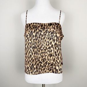 Urban Outfitters Leopard Print Square Neck Tank